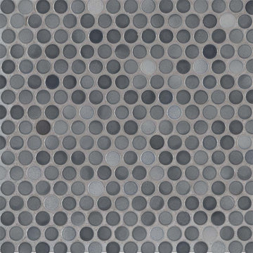 *Closeout Tile* MSI Penny Round - Grigio Mix (Matte) - Mosaic Tile - $8.50 a SF (14.45sf Per Box)