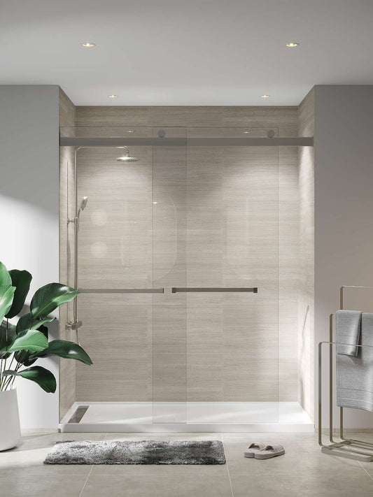 Marina Grey Oak Wide Shower Kit 40.5" x 94.5" - K870194